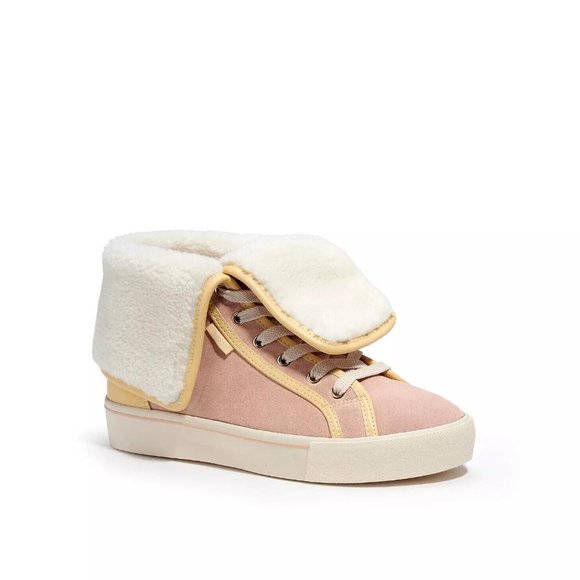 Coach Citysole Foldover High Top Platform Sneaker 8 - Picture 1 of 5